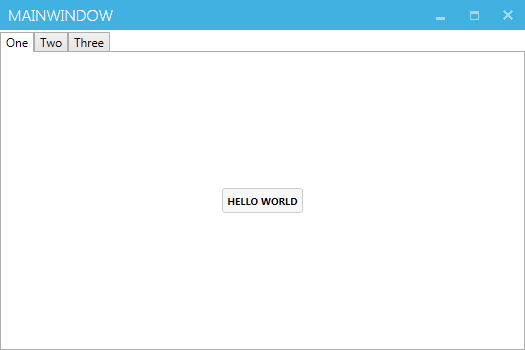 MahApps Window with default-styled TabablzControl